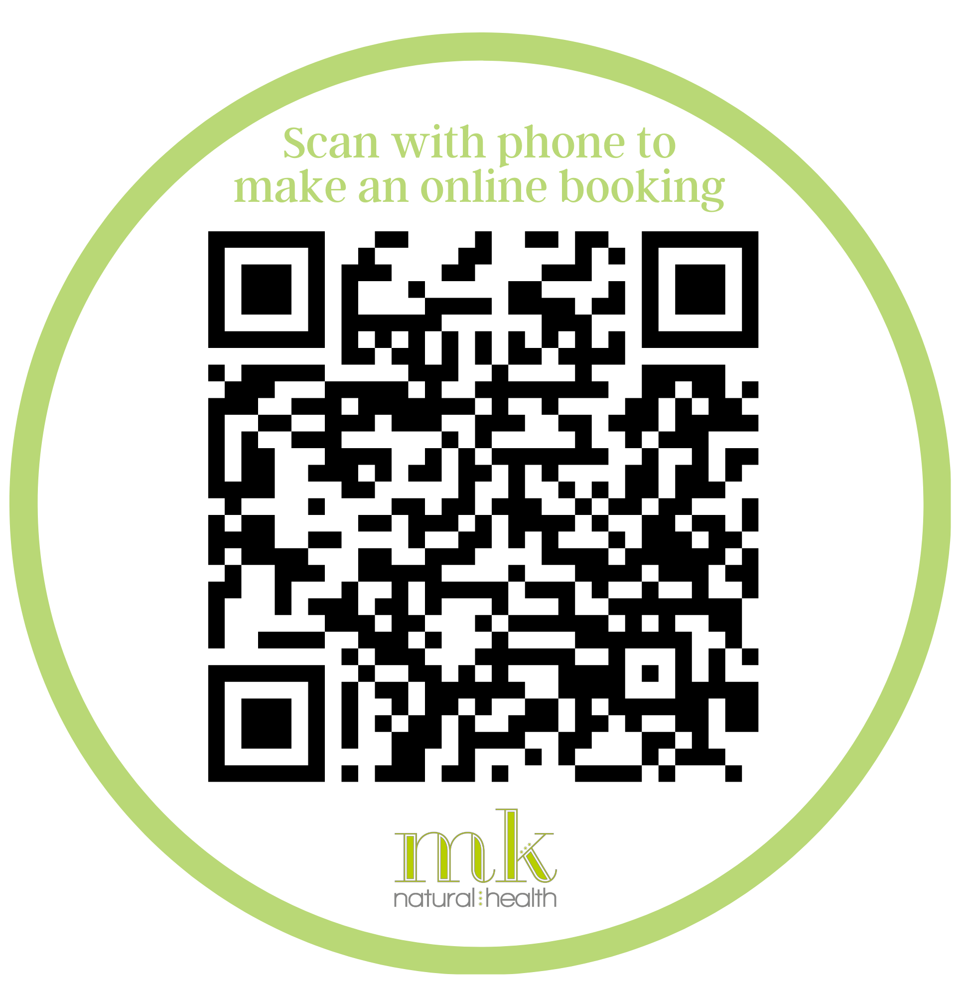 QR booking code